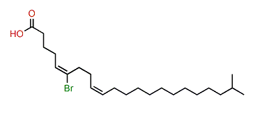 (E,Z)-6-Bromo-21-methyl-5,9-docosadienoic acid